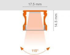 LED Strip Profiles Medium -PM05/U/17,5X14,5/10/1